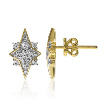 SI1 (G) Brillant-Goldohrringe (Annette)