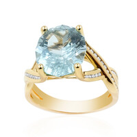 AAA-Brasilianischer Aquamarin-Goldring (de Melo)