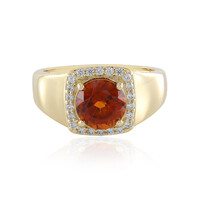 Hessonit-Granat-Goldring