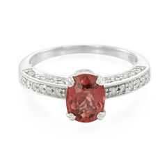 Pinkfarbener Kupfer-Turmalin-Goldring