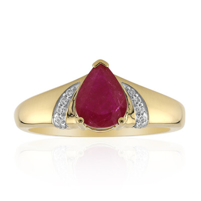 Burmesischer Rubin-Goldring