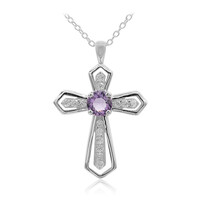 Amethyst-Silberhalskette