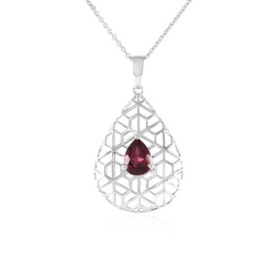 Himbeer-Rhodolith-Goldhalskette (Ornaments by de Melo)