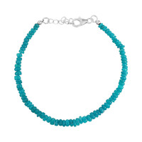 Äthiopischer Grüner Opal-Silberarmband