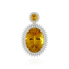 Goldener Apatit-Goldanhänger