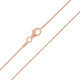 Silber-Schlangenkette - 4,58 g - 60 cm - rosévergoldet