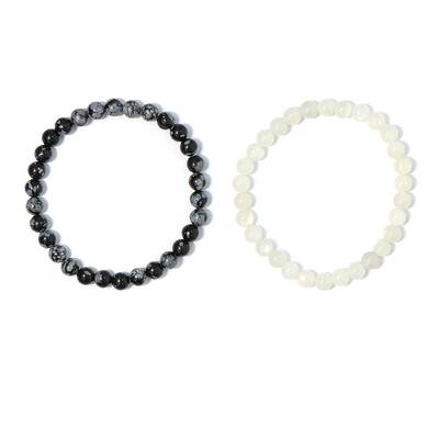2er Set Edelstein- Armbänder