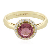 Brasilianischer Neon-Turmalin-Goldring (AMAYANI)