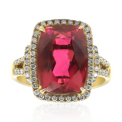 AAA-Brasilianischer Rubellit-Goldring (CIRARI)