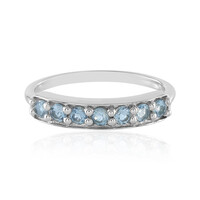Brasilianischer Aquamarin-Silberring