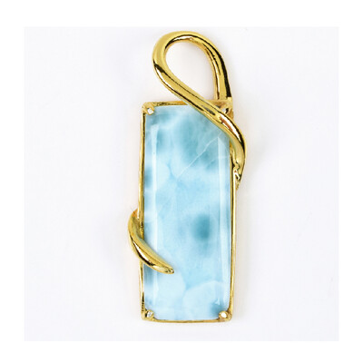 Larimar-Silberanhänger