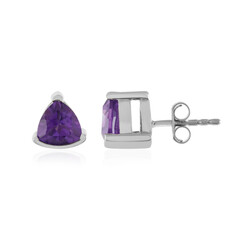 Sibirischer Amethyst-Silberohrringe
