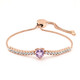 Bolivianischer Amethyst-Silberarmband