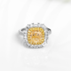 Gelber SI2 Brillant-Goldring (CIRARI)