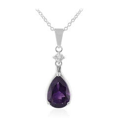 Sambia-Amethyst-Silberhalskette