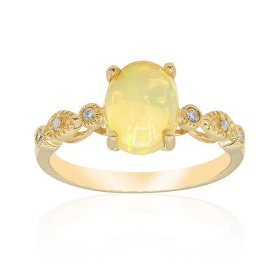 Australischer Opal-Goldring