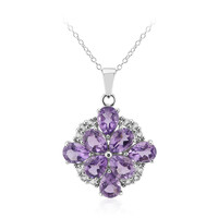 Amethyst-Silberhalskette
