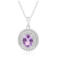 Amethyst-Silberhalskette
