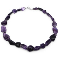 Amethyst-Silberhalskette