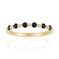 Blauer Saphir-Goldring