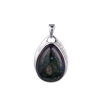 Honduras-Opal-Silberanhänger