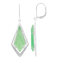 Jade-Silberohrringe