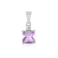 Lavendel-Amethyst-Silberanhänger