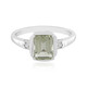 Grüner Amethyst-Silberring
