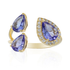 AAA-Tansanit-Goldring (CIRARI)