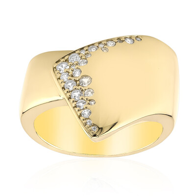 Weißer Saphir-Goldring (Adela Gold)