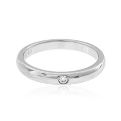 Lupenreiner (F) Brillant-Platinring (LUCENT DIAMONDS)