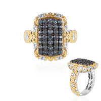 Blauer Farbwechsel-Granat-Silberring (Gems en Vogue)