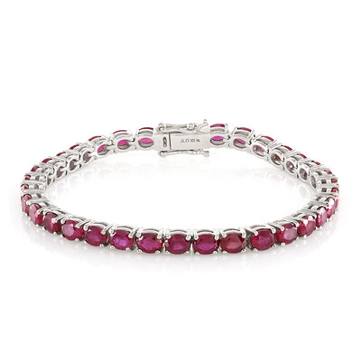 Madagaskar-Rubin-Silberarmband