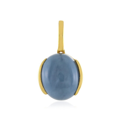 Blauer Opal-Silberanhänger