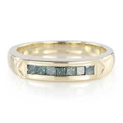 Waldgrüner Diamant-Goldring