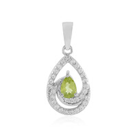 Peridot-Silberanhänger