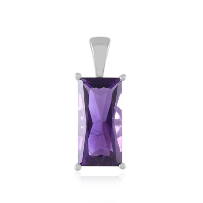 Sambia-Amethyst-Silberanhänger