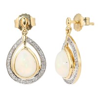 Welo-Opal-Silberohrringe