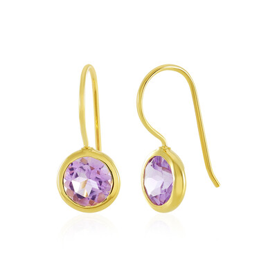 Lavendel-Amethyst-Silberohrringe