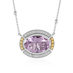 Lavendel-Amethyst-Silbercollier (Dallas Prince Designs)