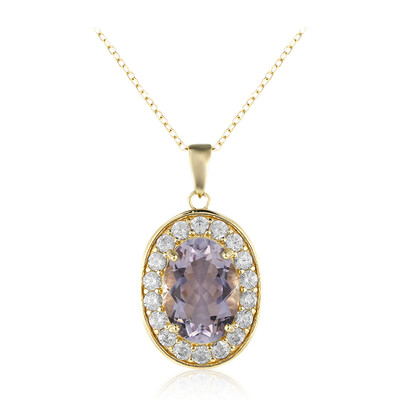 Bolivianischer Amethyst-Silberhalskette