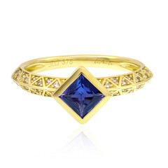 AAA-Tansanit-Goldring (de Melo)