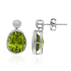 Peridot-Silberohrringe