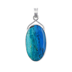 Atacama-Opal-Silberanhänger (Bali Barong)