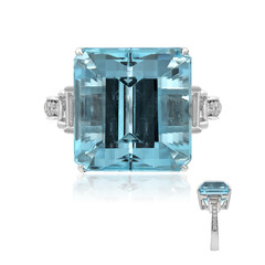 AAA-Brasilianischer Aquamarin-Goldring (CIRARI)