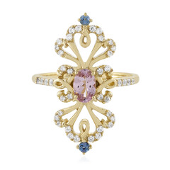 Pinkfarbener Spinell-Goldring (Adela Gold)