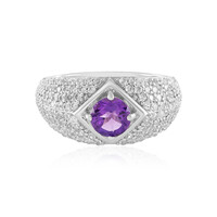 Sibirischer Amethyst-Silberring (de Melo)
