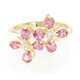 Nicht erhitzter Padparadscha-Saphir-Goldring (AMAYANI)