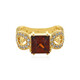 Cognac-Zirkon-Silberring