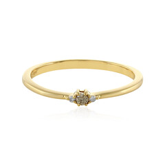 PK1 Champagner-Diamant-Silberring